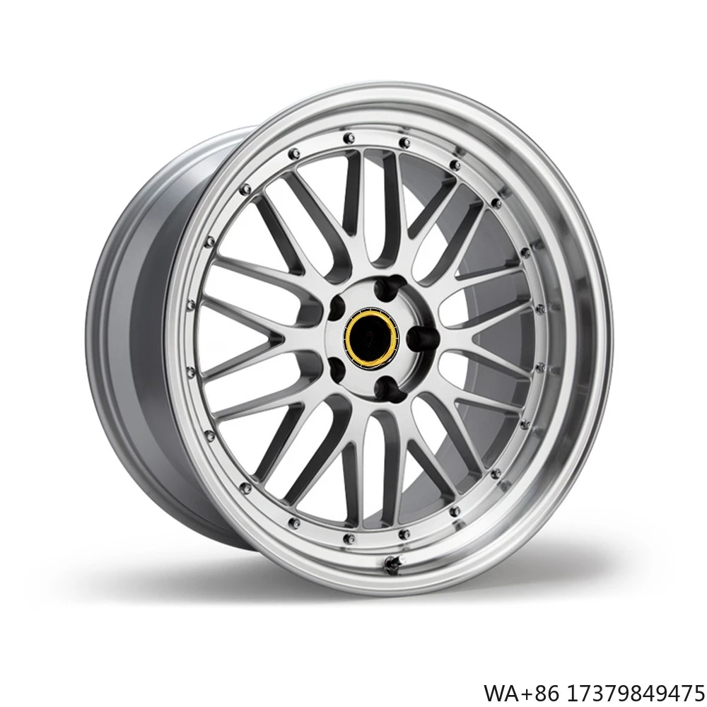 

Custom 2-Piece Silver 5x120 5x112 Forged Aluminum Alloy Wheel Rims 100mm 20mm for M3 M5 F90 X4 M8 Cayman 981 Boxster 718