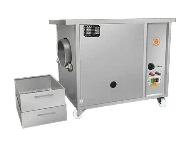 Fully automatic commercial small frying machine fried chestnut new fried peanut melon seeds temperature control