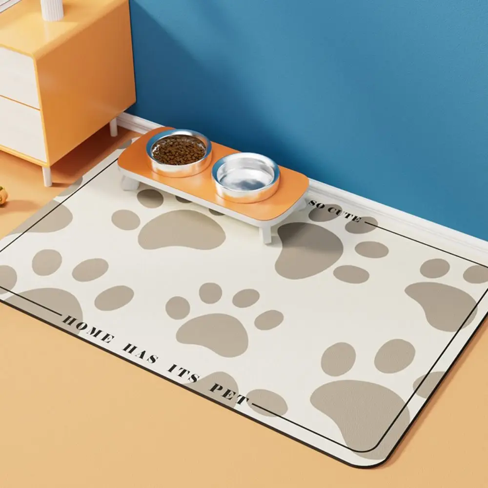 Non-slip Pet Mat for cat Color Pet Food Mat Pet Bowl Drinking Water Pad Dog Feeding Mat