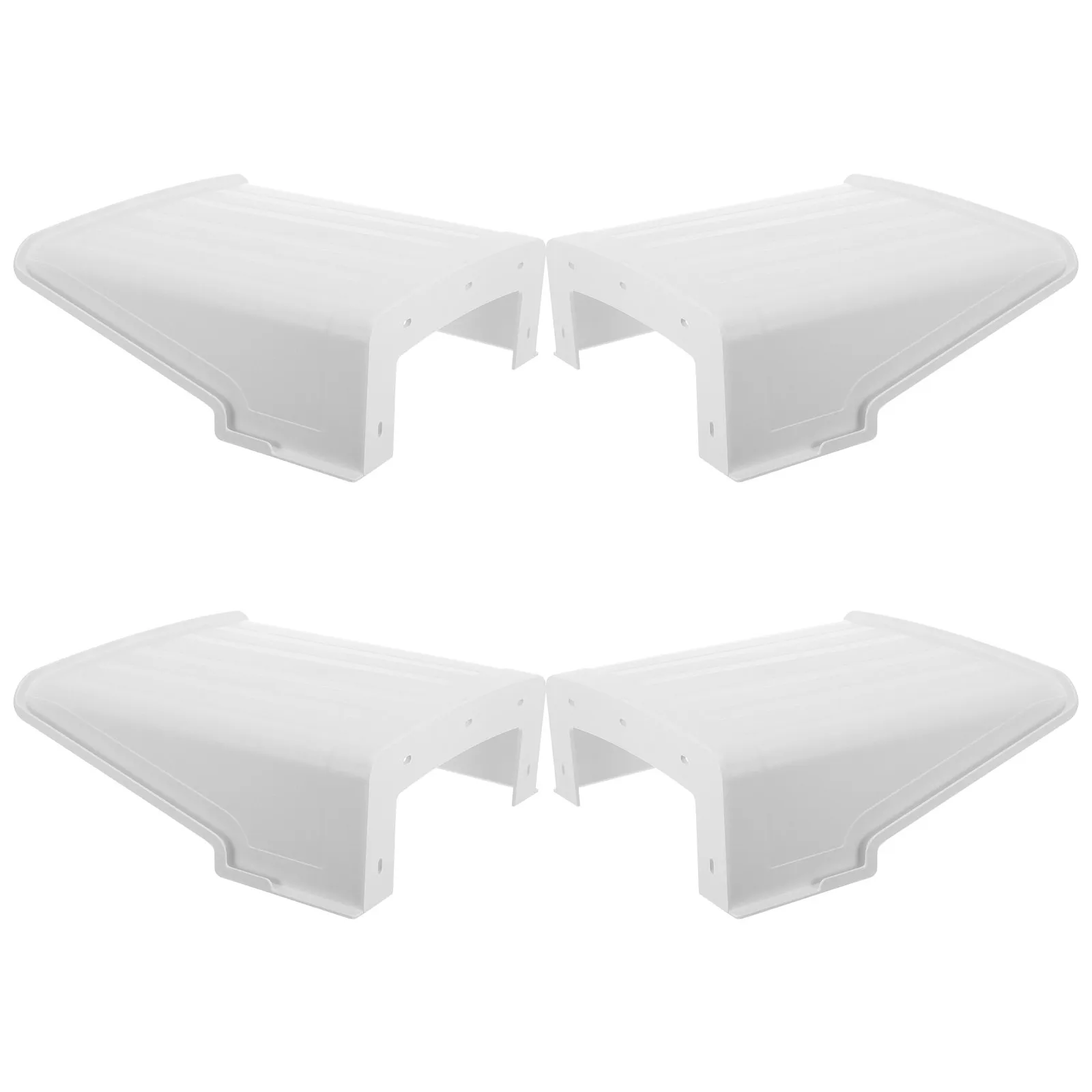 4Pcs Outdoor Security Camera Cover Waterproof Rain Protector Weatherproof Sun Rain Shade Uv Dust Shield for Street Park Campus