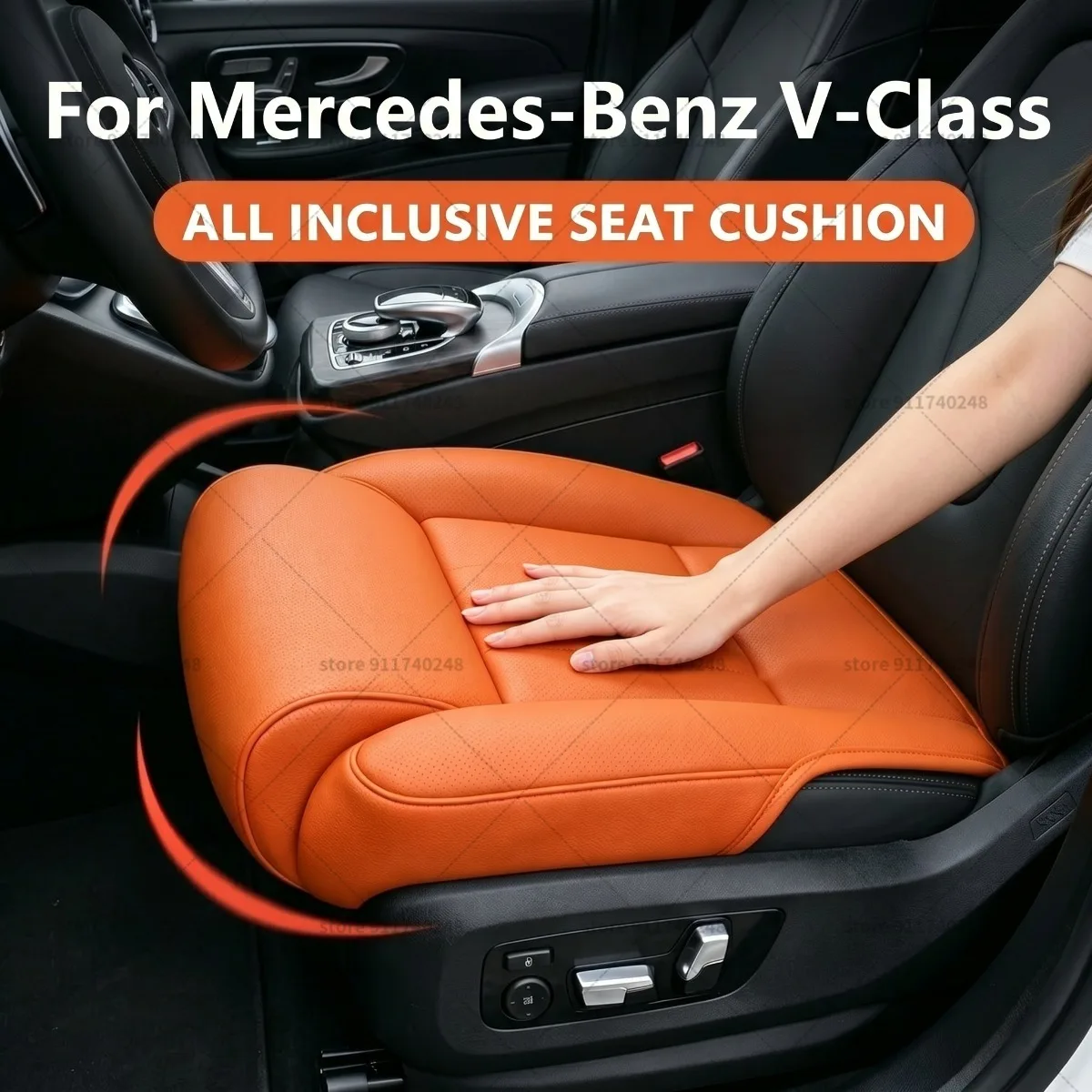 

For Mercedes-Benz V-Class Seat Leg Support Extension Cushion Thigh Support Pillow Memory Foam Leg Extender Interior Accessories