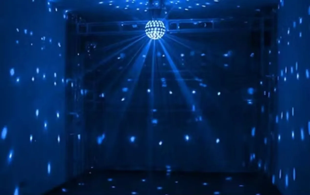 Rotary ball light RGB with remote control voice-activated ambient light, suitable for bars, hotels, KTV
