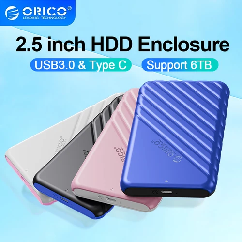 Imagen 1 del producto ORICO HDD Enclos 2.5 SATA a USB 3.0 Adaptador Caja de Disco Duro 5Gbps HDD SSD Caja de Disco Duro compatible con UASP para PC portátil