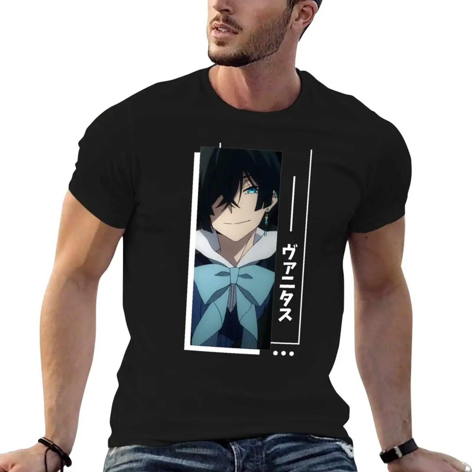 Vanitas Kanji - The case study of Vanitas Vanitas no Carte T-Shirt Blouse blanks kawaii clothes sublime Men's t-shirt