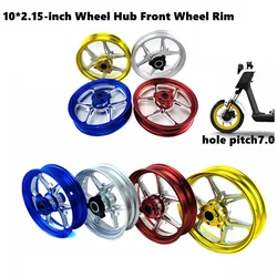 10*2.15inch CNC Forged Aluminum Alloy Wheel Hub Front Rim For Yamaha Scooter FORCE RSZ JOG Niu UQI U1 U+ M+ Front Wheel Modify