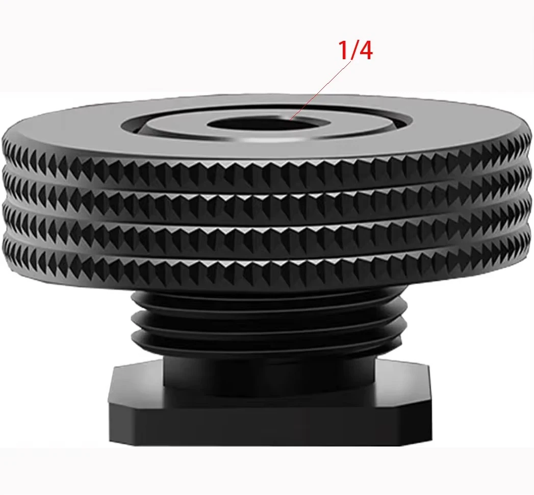 Переходник с внутренней резьбой 1/4 дюйма на горячий башмак, адаптер для крепления горячего башмака Atmoshue для Magic Arm, видеосвет, монитора. 1/4-20 холодный башмак