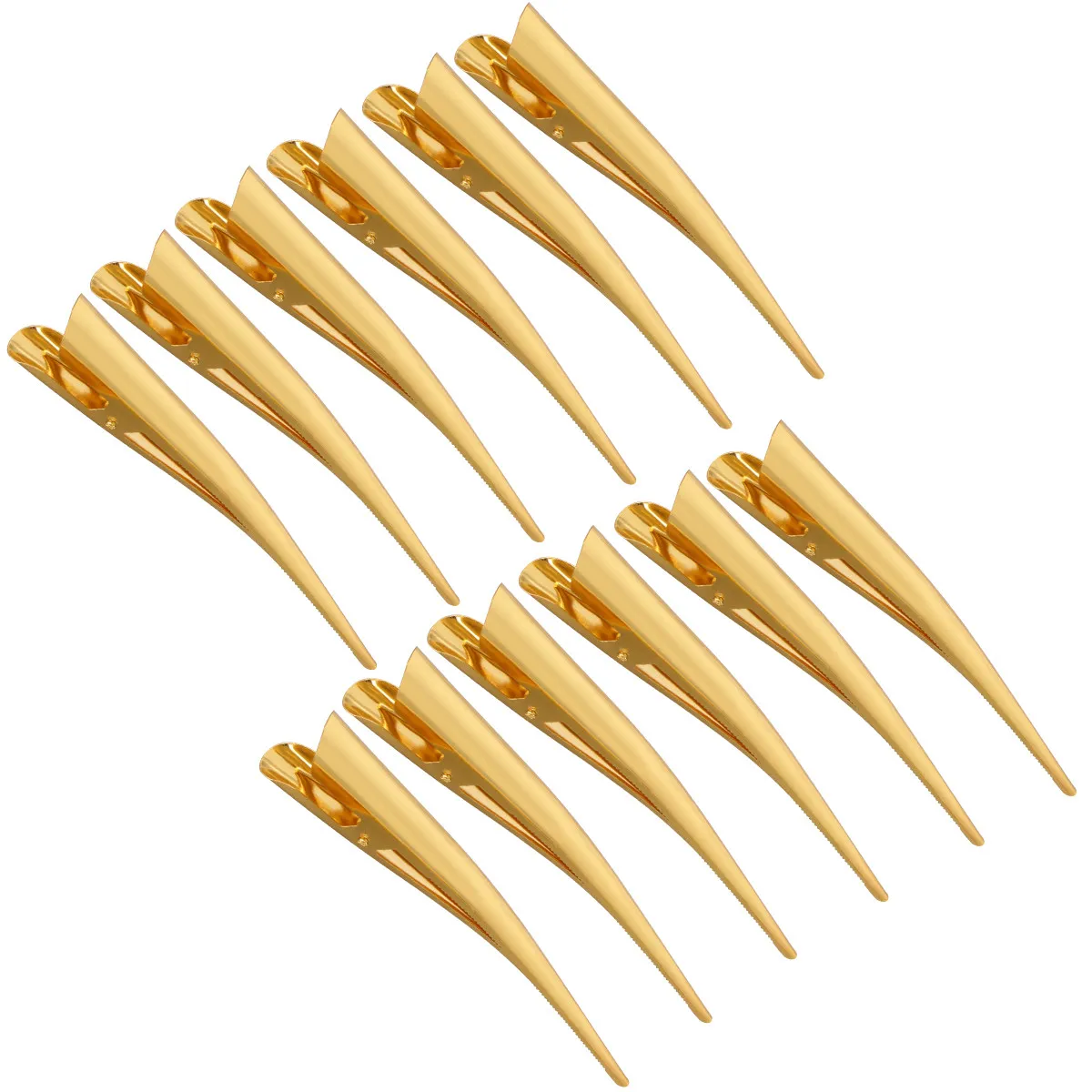 

12Pcs Large Metal Hair Clips Salon Hairpin Rustproof Non-Slip Sectioning Professional Styling Clips Salon Hairpin