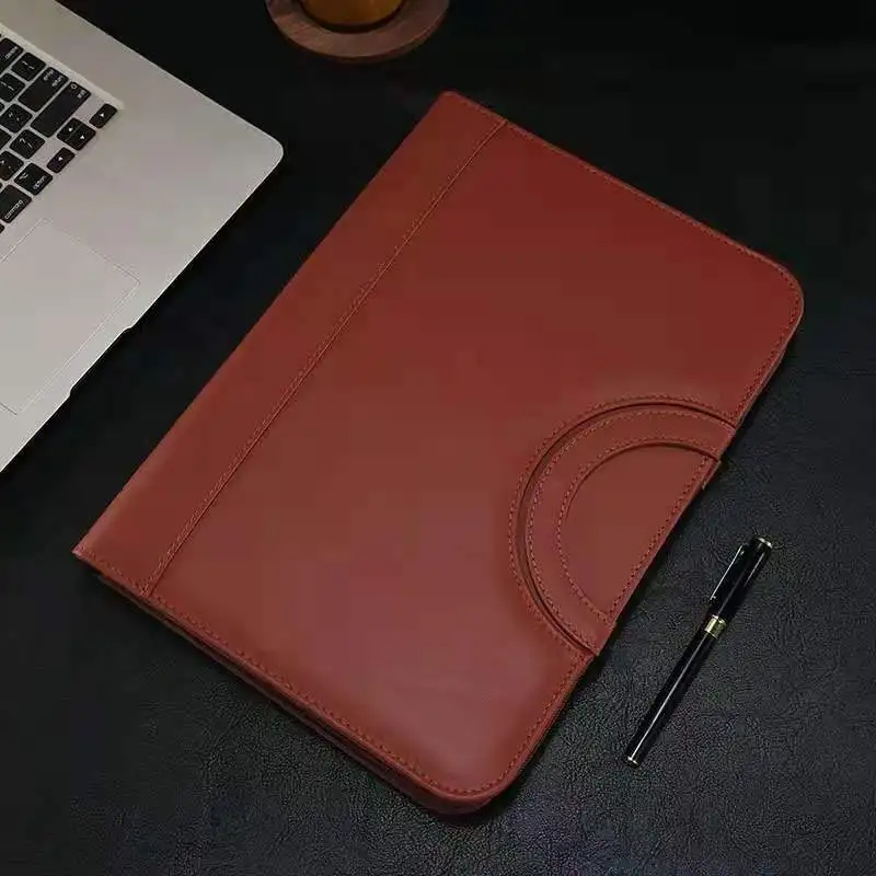 Multifunctional A4 Folder Portable Zipper Bag Conference File Folder Business Stationery Information Bag Document Storage Clip