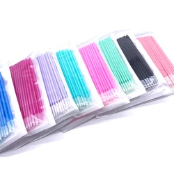 Disposable Long Head Brushes Micro Lash Brushes Eyelashes Mascara Swab Lash Extension Supplies Micro Applicator Wands