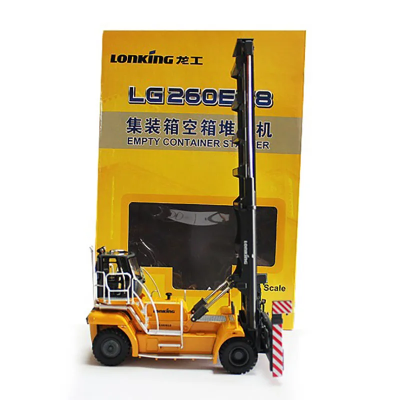 

Diecast 1:43 Scale LG260EC8 Container Stacker Forklift Alloy Car Model Collection Souvenir Display Ornaments