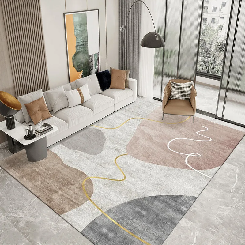 Modern Abstraction Living Room Decoration Carpet Nordic Style Rugs for Bedroom Non-slip Large Area Mat Home Washable Lounge Rug