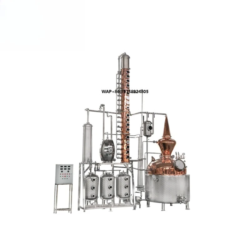 Whisky Brandy Rum Distilling Moonshine Distiller Tower Spirit Wine Distillation Equipment for Gin Pot Still