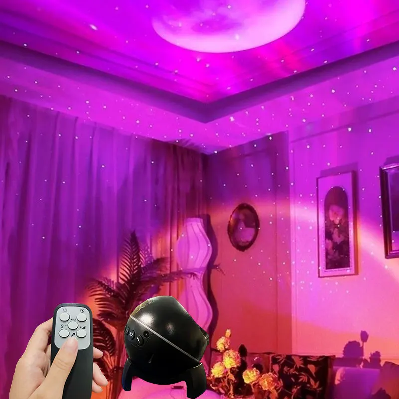 

Арктический свет, проекционная лампа звездного неба, луна, полное небо, звезда, окружающий свет, ночник для спальни, свет звездного неба, свет галактики, подарок