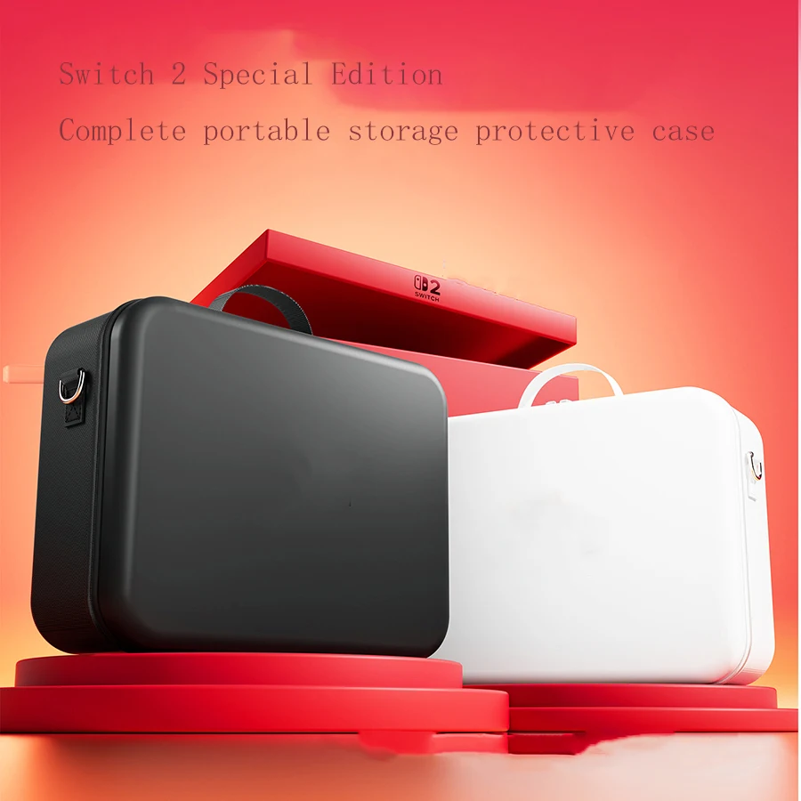 مناسبة لحقيبة تخزين Switch2 الجديدة لعام 2025، وحقيبة واقية Switcholed، ومجموعة كاملة من حقيبة ألعاب ns2 ذات سعة كبيرة