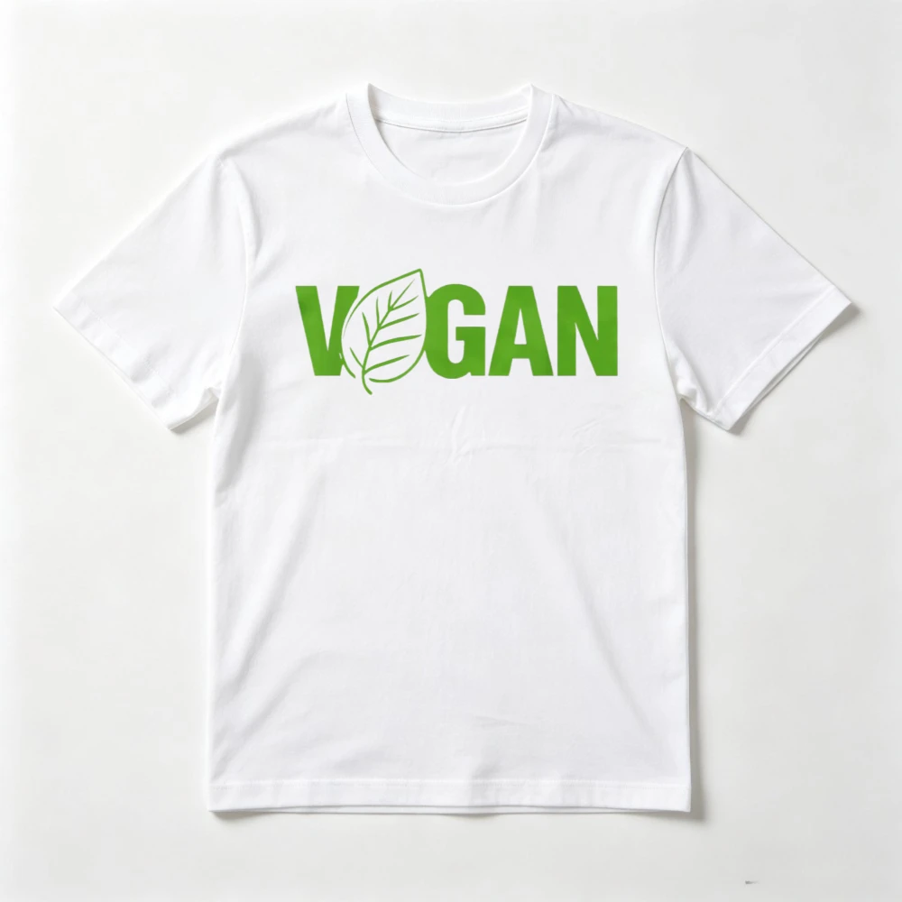 Vegan Veganism Graphic Printed T-Shirt Casual Fashion Loose Man Women Tshirt Short Sleeve O-neck Soft Y2k Harajuku Clothing