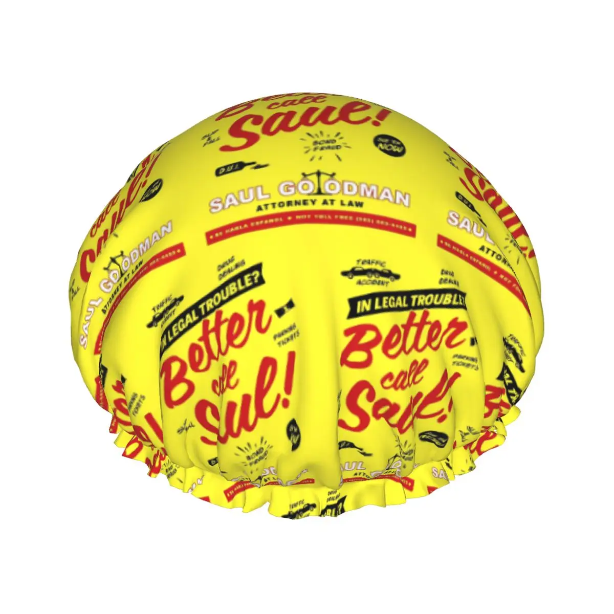 Better Call Saul Goodman Shower Cap Women Double Layer Elastic TV Movie Waterproof Bath Hair Caps