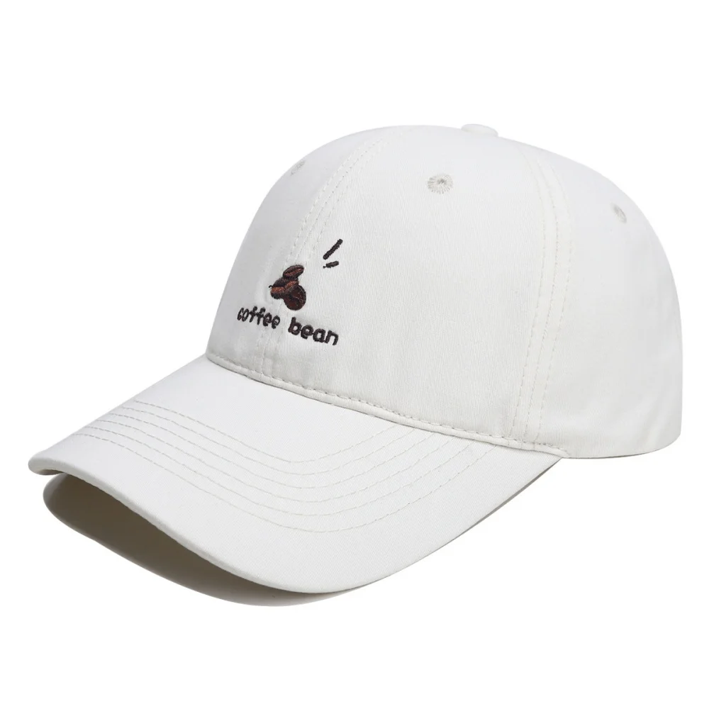 Baseball Cap Men's /Women's Dome Hat Soft Top Cap Summer Casual Sun Protection Letter COFFEE BEAN Hat Adult Caps Streetwear