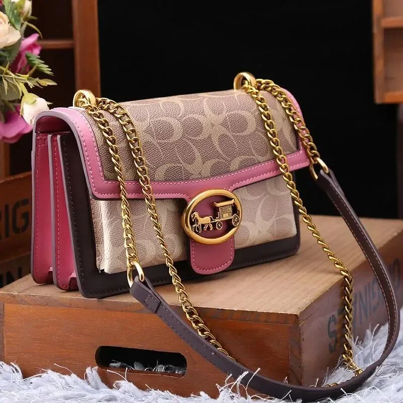 

DHGM Light women's 2025 new high-end color contrast single shoulder underarm bag designer fashionable crossbody small squa