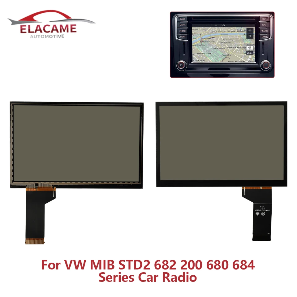 

1/3PCS Two Layer 6.5Inch Touch Screen Panel TDO-WVGA0633F00045 For VW MIB STD2 680 682 200 Car Multimedia Navigation Radio Parts