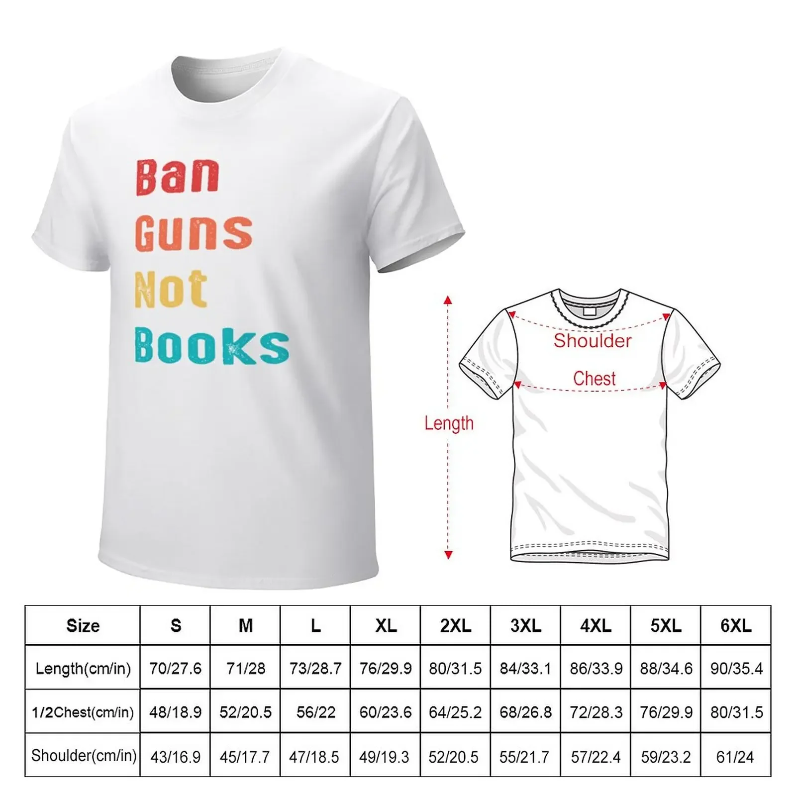 Ban Guns Not Books end gun violence T-Shirt cute tops quick-drying plain white t shirts men