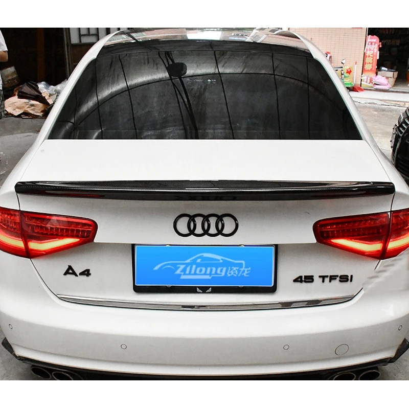 

FOR AUDI A4 B8.5 2013-2016 Sedan BLS Style Carbon fiber Rear Spoiler Trunk wing FRP Forged carbon