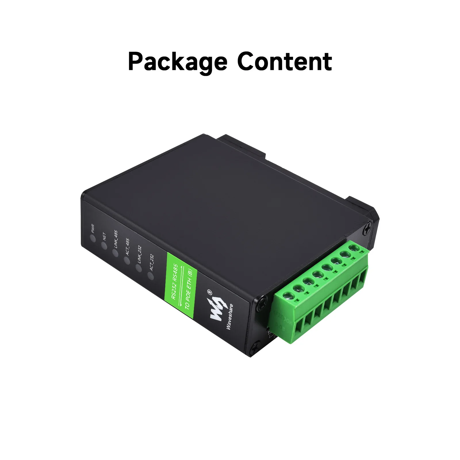 Waveshare RS232 RS485 to RJ45 Ethernet Serial Server, RS232 And RS485 Dual Channels