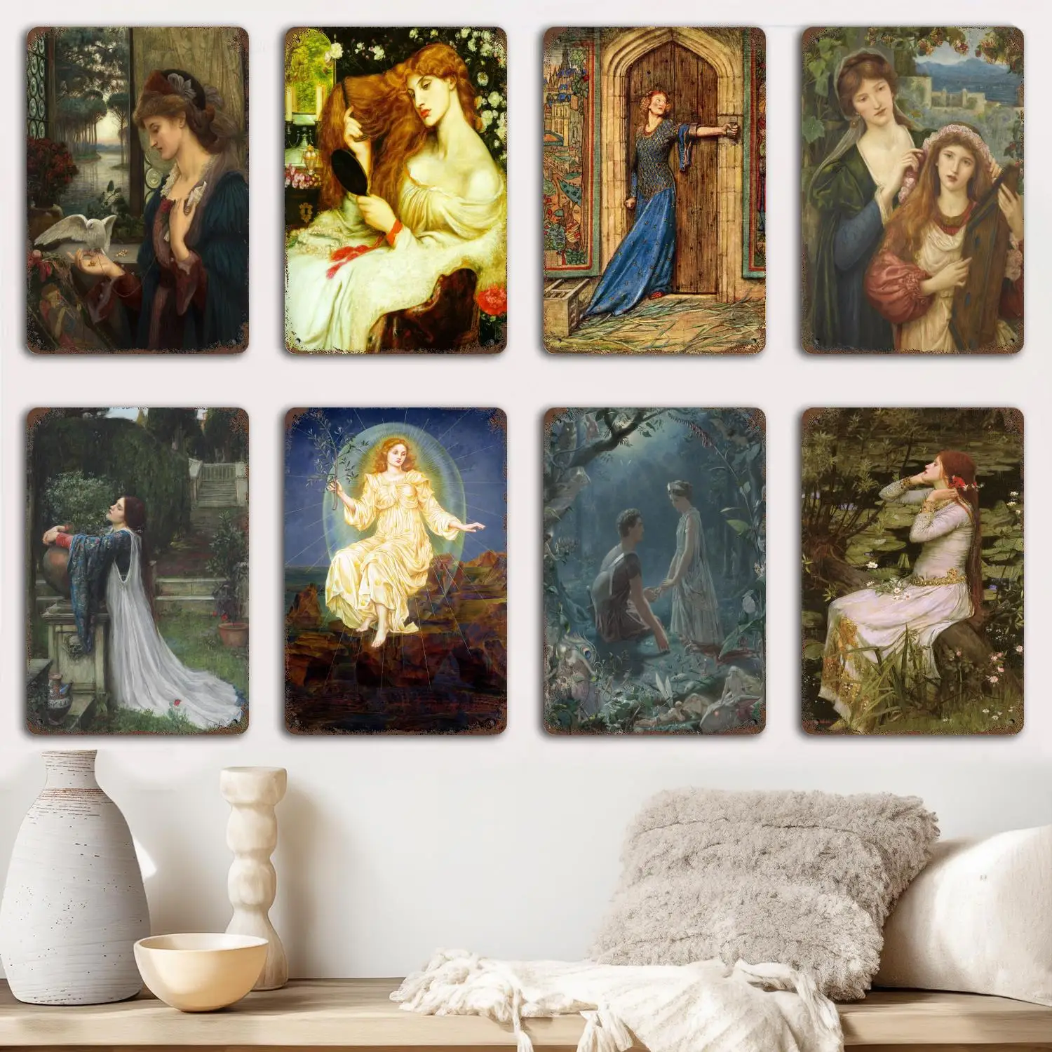 pre-raphaelite poster Metal Signs wall decor Vintage Tin Signs Captain Metal Poster Decor for Bar Pub Club Wall Decoration