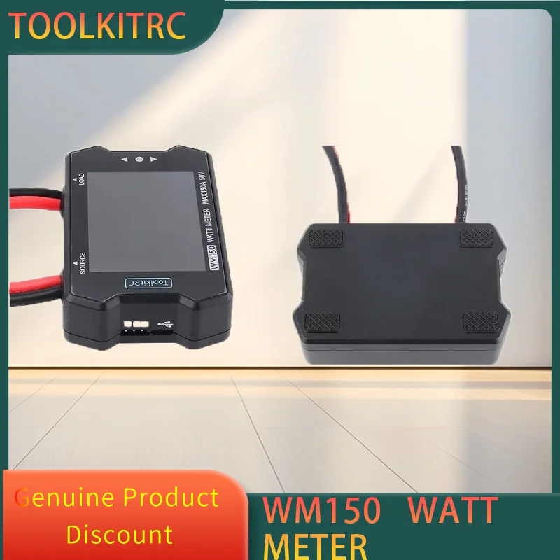 

ToolkitRC WM150 150A 50 В ваттметр анализатор мощности ЖК-дисплей тестер напряжения и тока выход ШИМ для RC FPV дрона