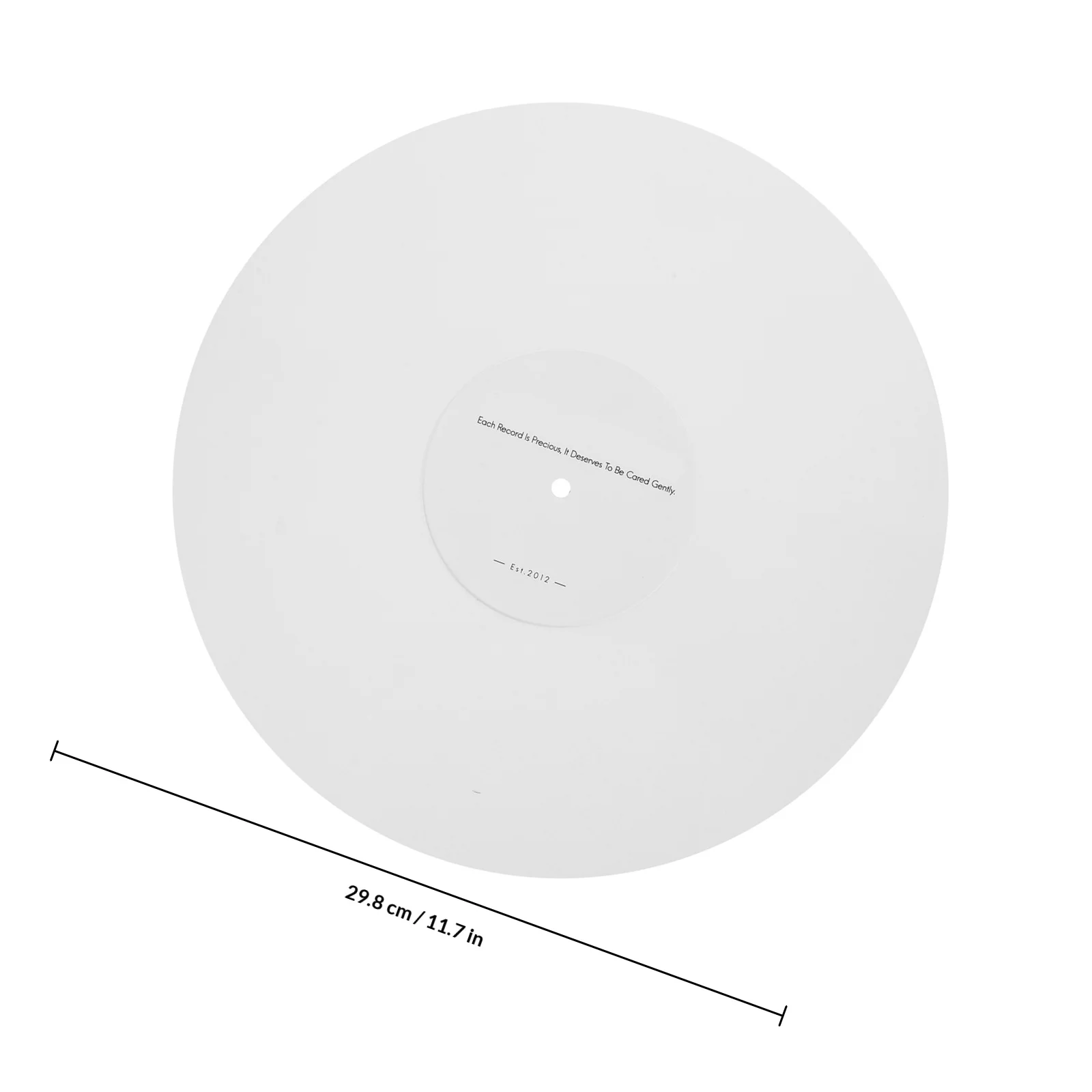 Tapete de mesa giratória acrílico para discos de vinil, resistente, antiderrapante, redução de ruído, acessório de toca-discos