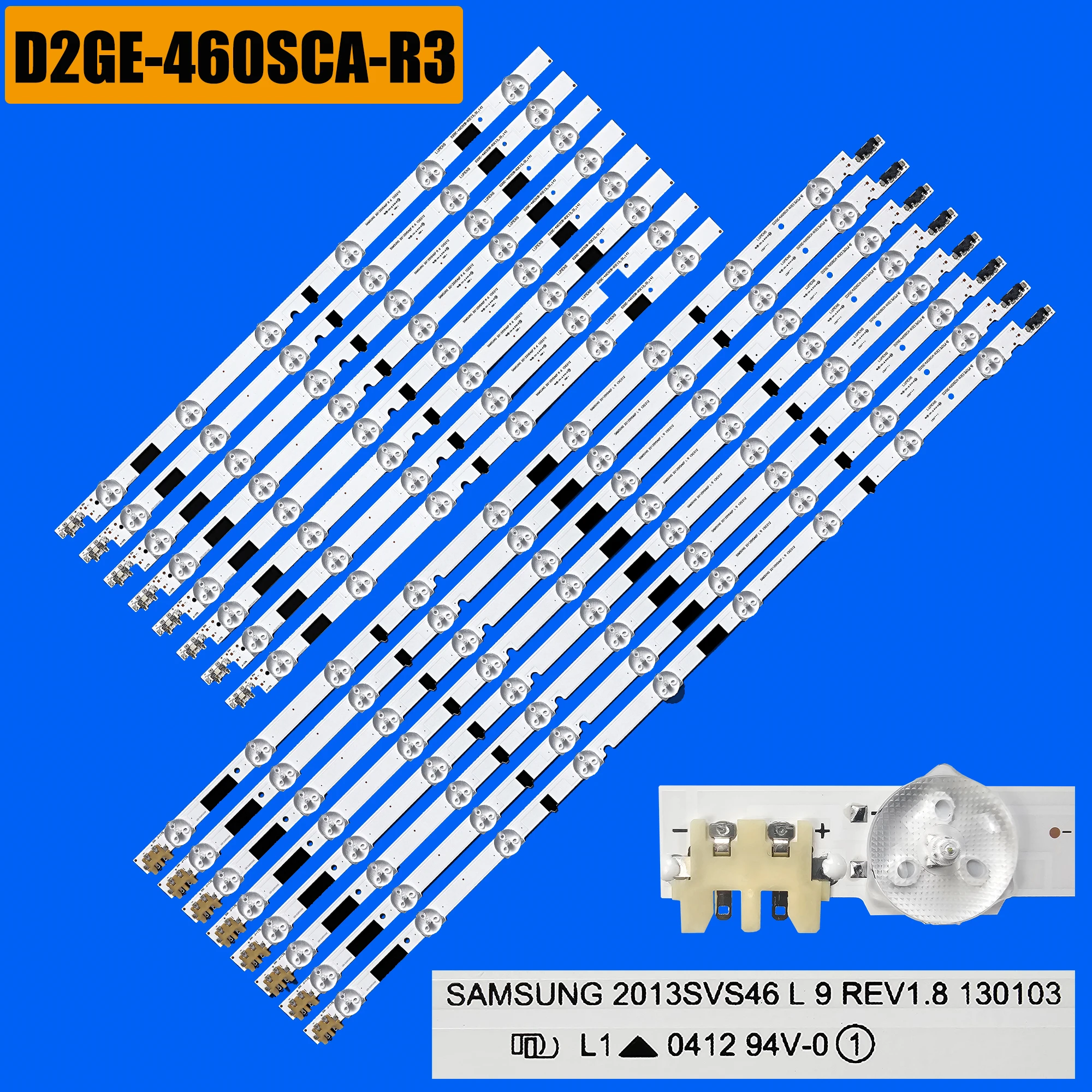 faixa de retroiluminacao led para ue46f5000as ue46f5000ak ue46f6100aw ue46f6105ak ue46f6510ss ue46f6540ab cy gf460cslv1v ue46f6800ss 01