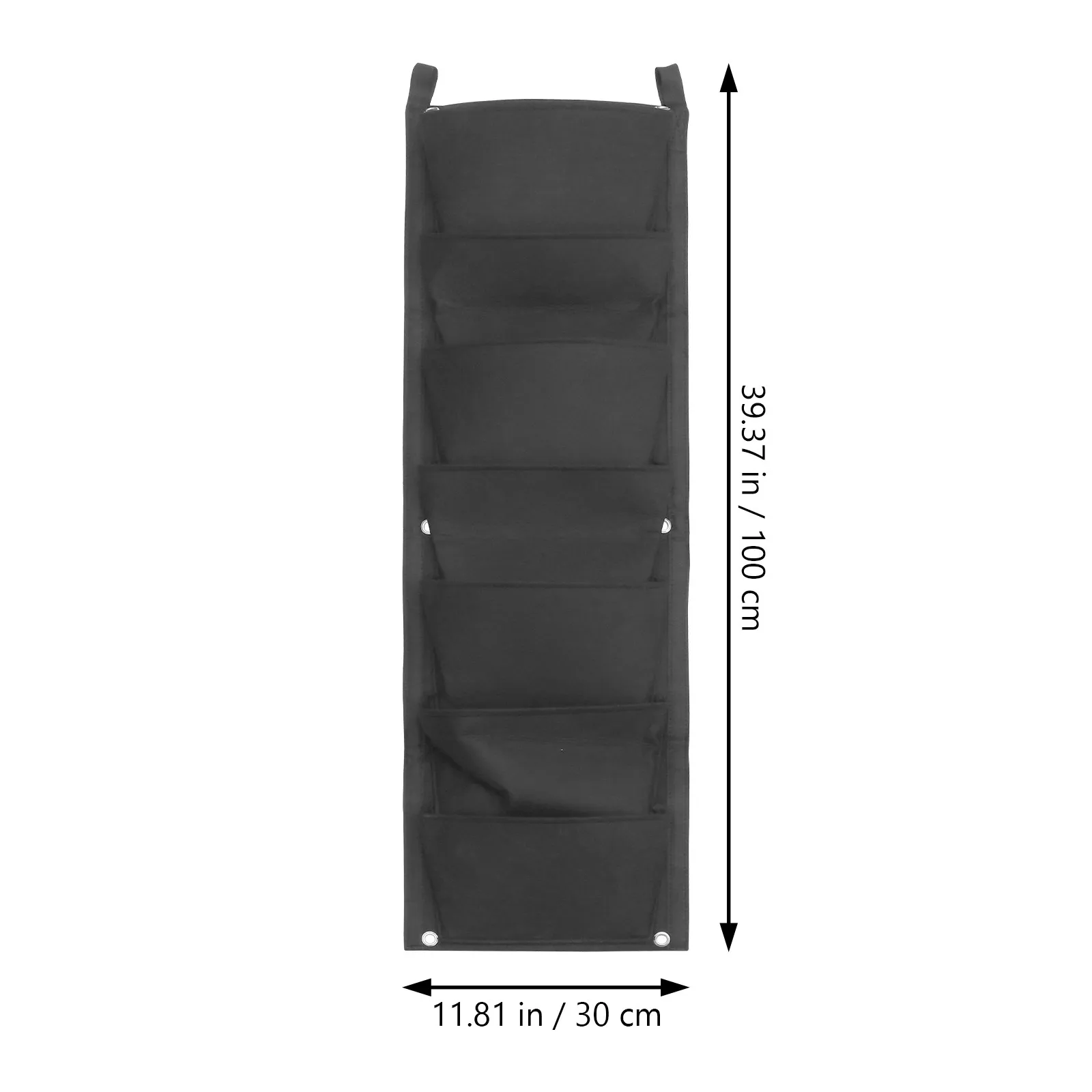 2Pcs Wall Mount Planting Bag Felt Cloth Hanging Breathable Durable Green Plant Holder for Balcony Garden Nursery