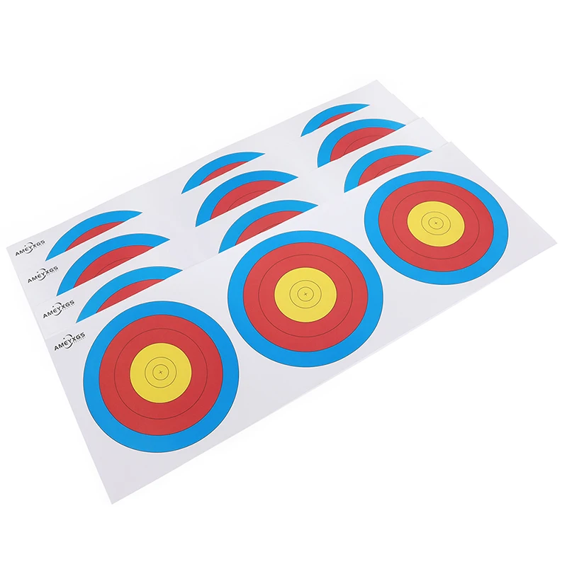 5/10/20pcs Target Paper Bow tiro con l'arco Competition Special Target Paper composto Non riflettente ricurvo Shooting Practice Training