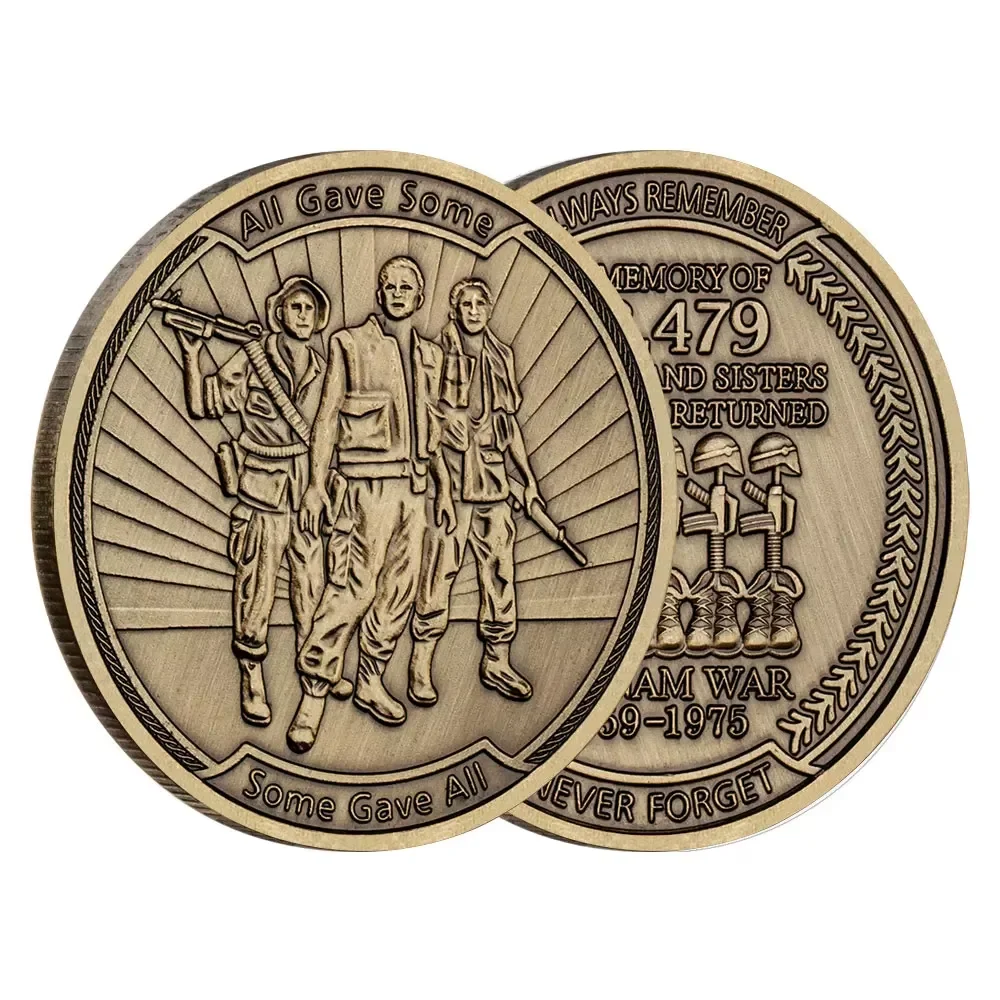 Коллекционные-монеты-во-время-войны-во-Вьетнаме-1959-1975-с-медным-покрытием-все-переехали-некоторые-переходки-все-сувенирные-монеты