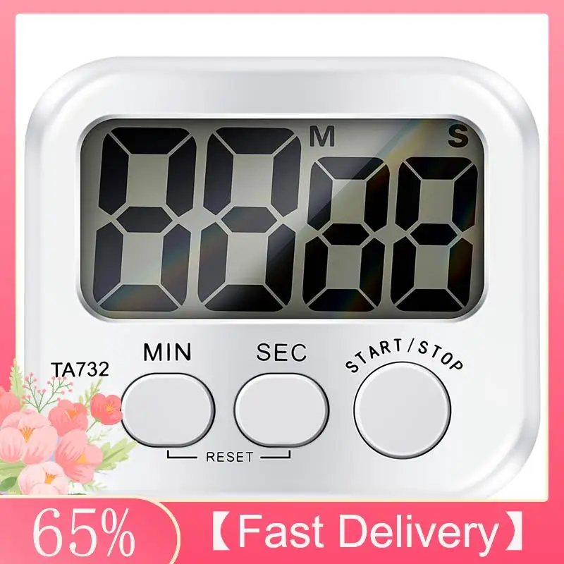 A61Z bietet digitalen Küchentimer, großes Display mit großer Schriftart, magnetischer Kochtimer auf der Rückseite, lauter Alarm