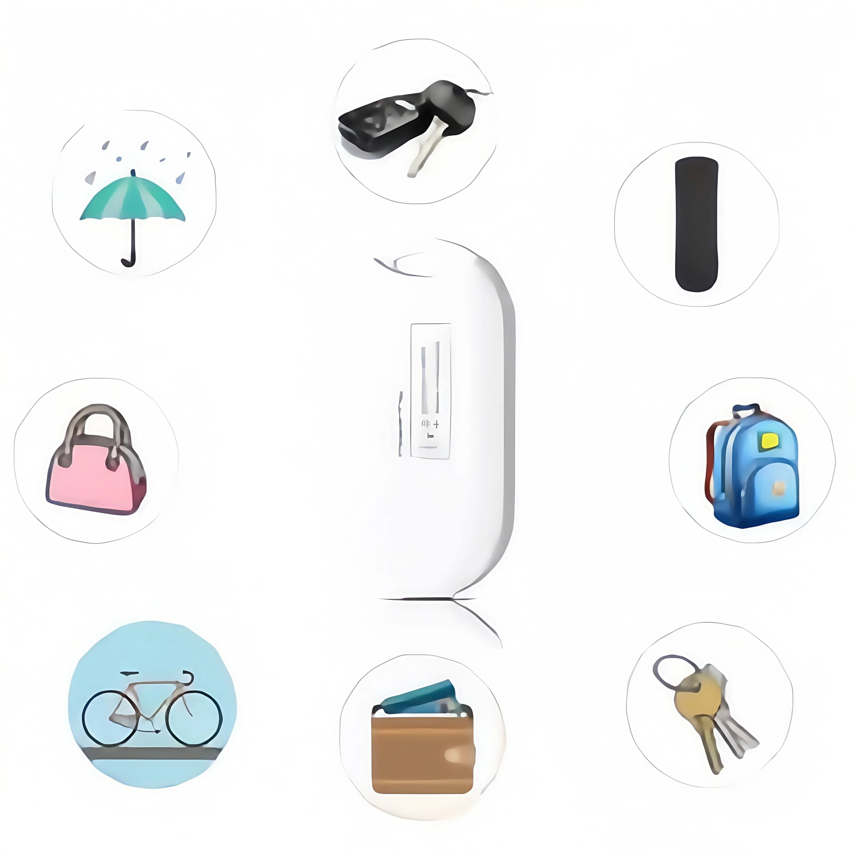 

Mini GPS Tracker for Kids, Elderly & Pets – Apple Find My Compatible, Bluetooth Smart Tag for Car/Keys/Bags