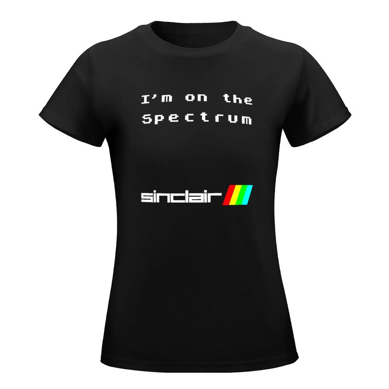 On The Sinclair Spectrum T-Shirt funny kawaii clothes female Short sleeve tee workout shirts for Women