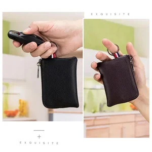 محفظة عملات معدنية صغيرة من الجلد الأصلي ، سحاب صغير رفيع للغاية ، محفظة لطيفة ، جلد ناعم ، محفظة مفتاح رخصة القيادة ، حامل بطاقة أعلى 10 مبيعات بأموال حقيقية في البرازيل - رقم 4