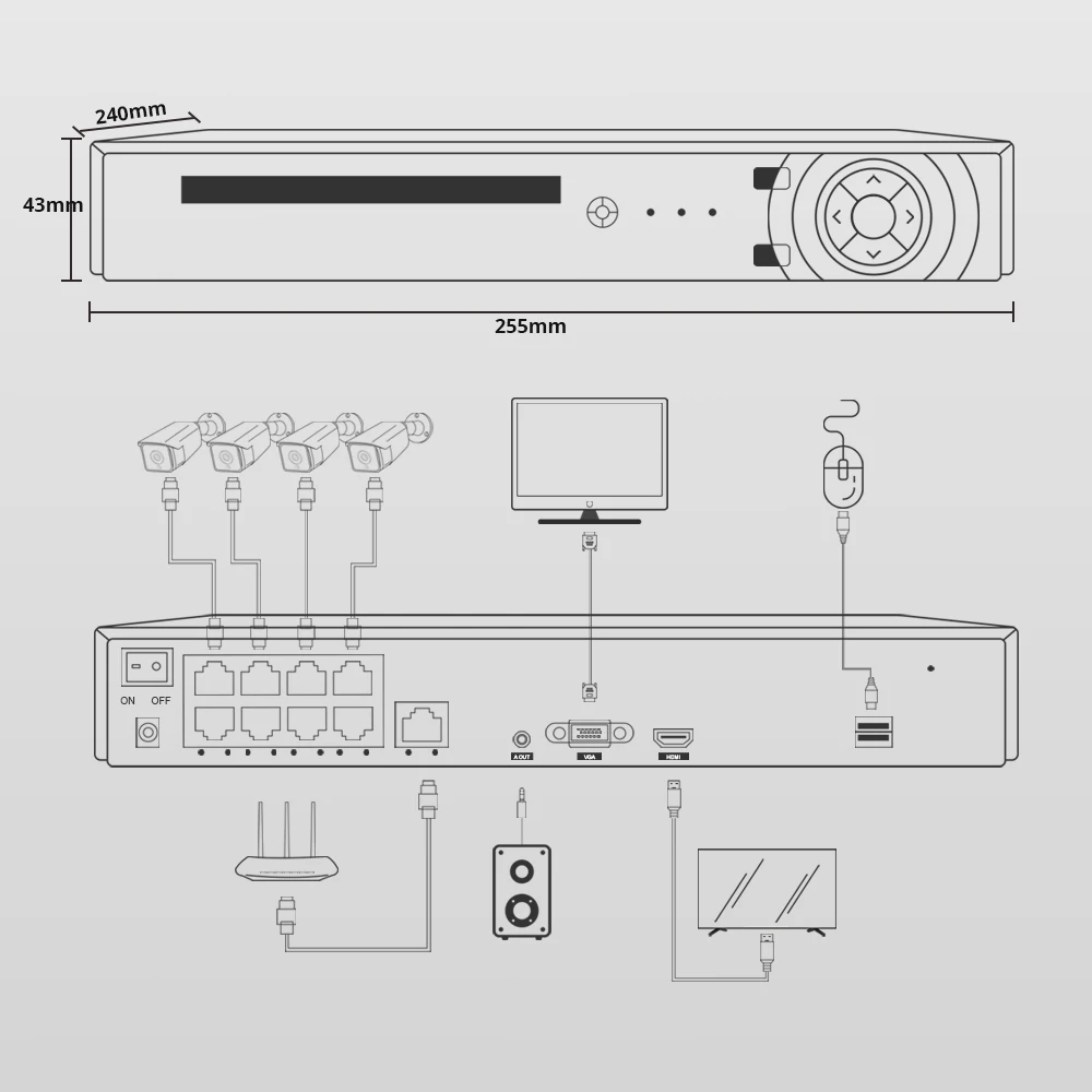 XMeye 4K 8ch POE NVR Suporte 16ch 4K Network Video Recorder H.265 + Onvif 1 HDD 24/7 Gravação Câmera IP Onvif P2P Sistema ICSee