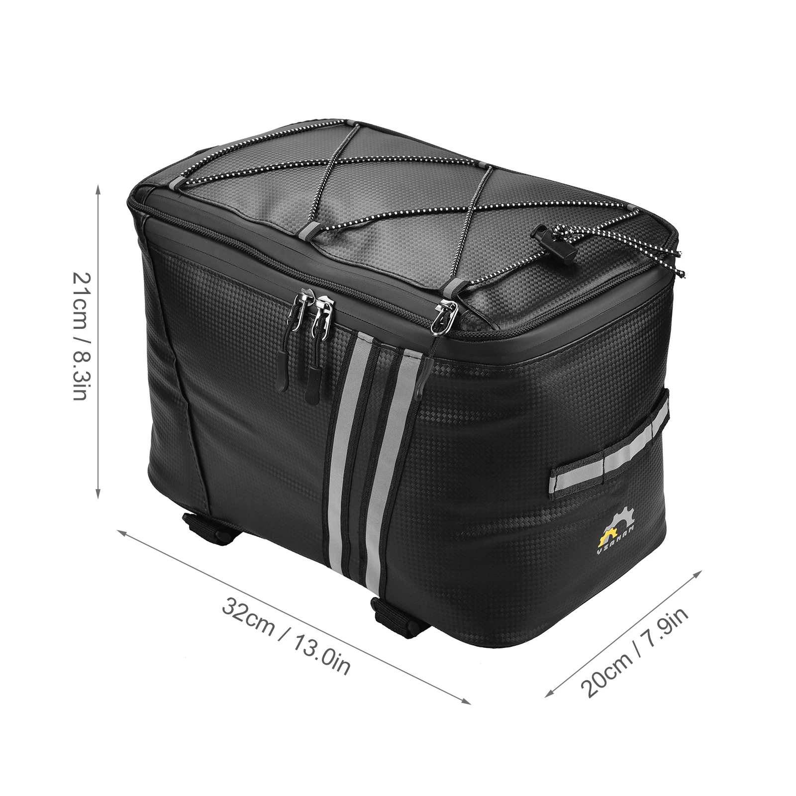 YSANAM Water Resistant Bike Rack Bag with Thermal Insulation Compartment Bicycle Bag Bike Trunk Bag MTB Cycling Cooler Bag