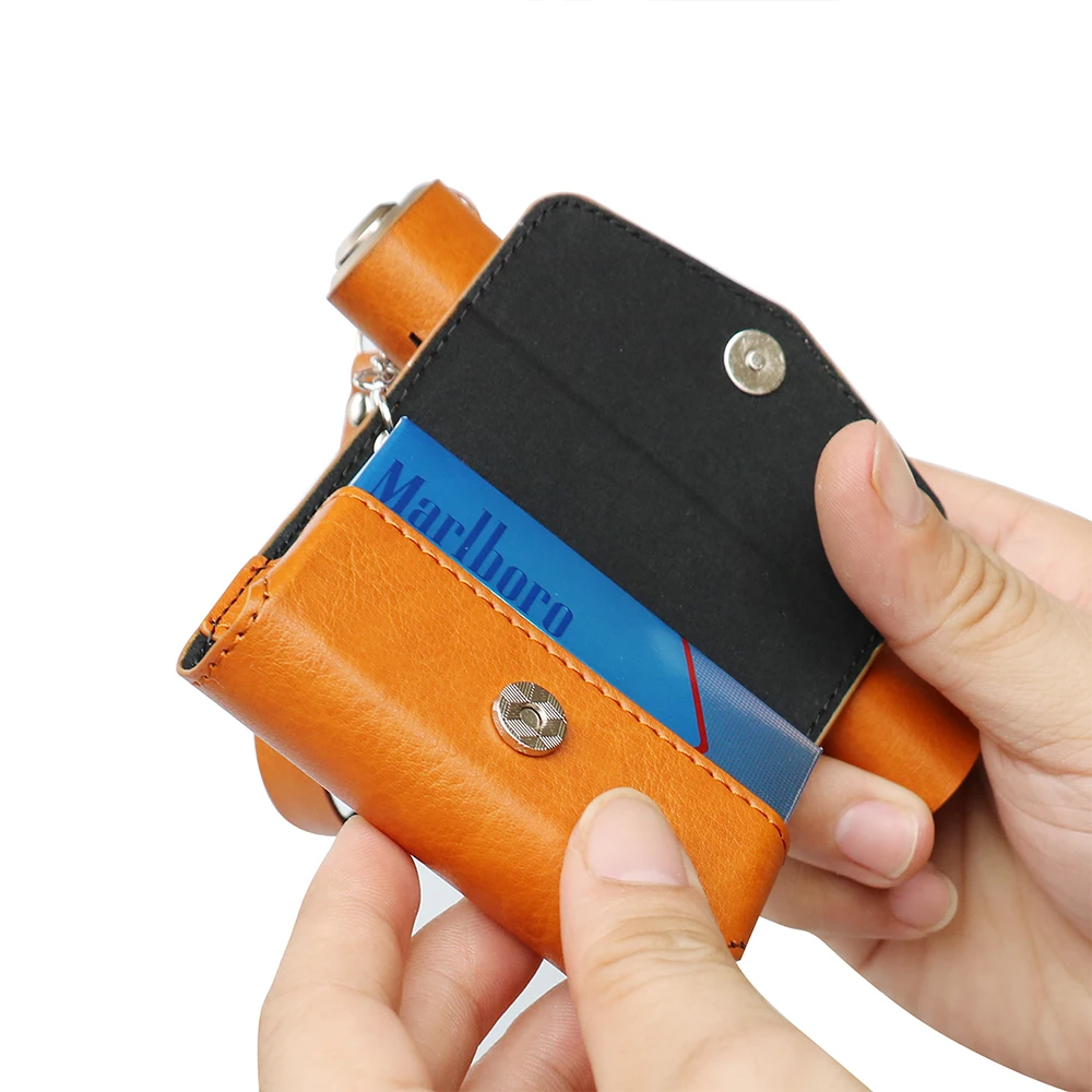 صندوق سجائر أنيق + حافظة جلدية لملحقات ILUMA ONE غطاء حماية لجهاز IQOS ILUMA ONE