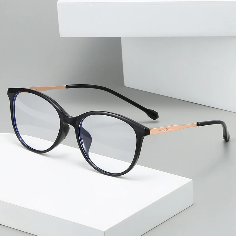 Neue Mode Gläser für Frauen Retro Transparente Gläser Anti Blau Licht Brillen Rahmen Luxus Marke Design Vier Jahreszeiten Spectac