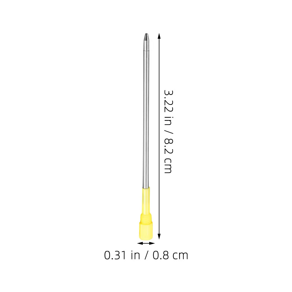 50pcs Ballpoint Pen Refills Ink Pen Refills 1.0mm Medium Point Metal Ballpoint Refill Writing Pen Refills Replacement Refills
