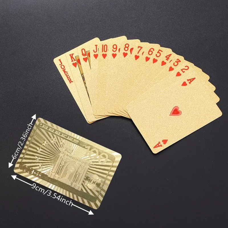 Carte da gioco flessibili impermeabili da 100 euro, giochi, regali di Halloween/ Ringraziamento, ideali per Natale, perfetti per il Ringraziamento