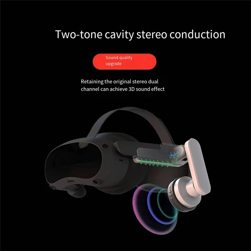 For PICO4 Ultra VR Headset Earmuffs Headwear Noise Reduction Transonic Earmuffs VR Accessories To Enhance Sound Effects