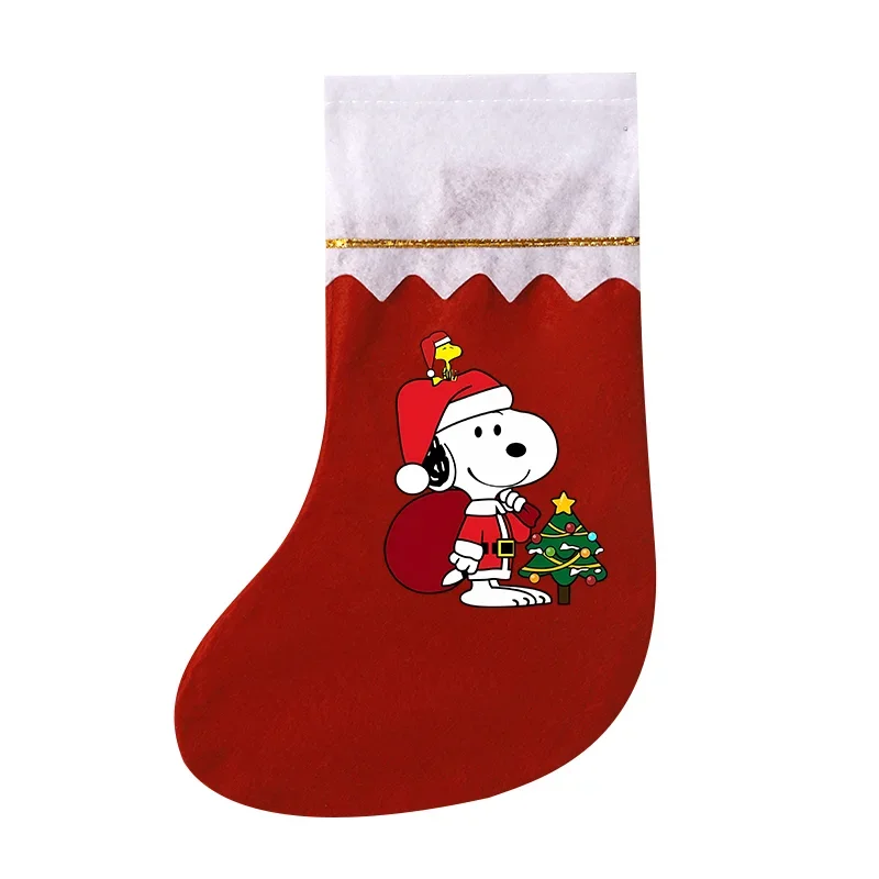 سنوبيس جوارب عيد الميلاد الكرتون الجوارب بنين بنات كاندي الكأس حقيبة التخزين شجرة عيد الميلاد ديكورات المنزل الاطفال هدية السنة الجديدة #6