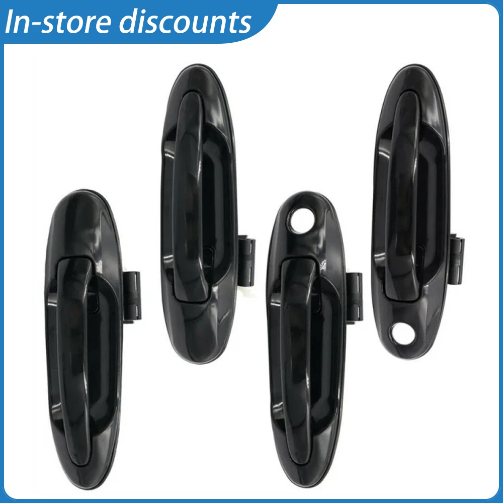 

4Pcs Front Rear Left & Right Exterior Door Handle Set for Toyota Sequoia Tundra, High Quality Direct Replacement OEM 69220-60061