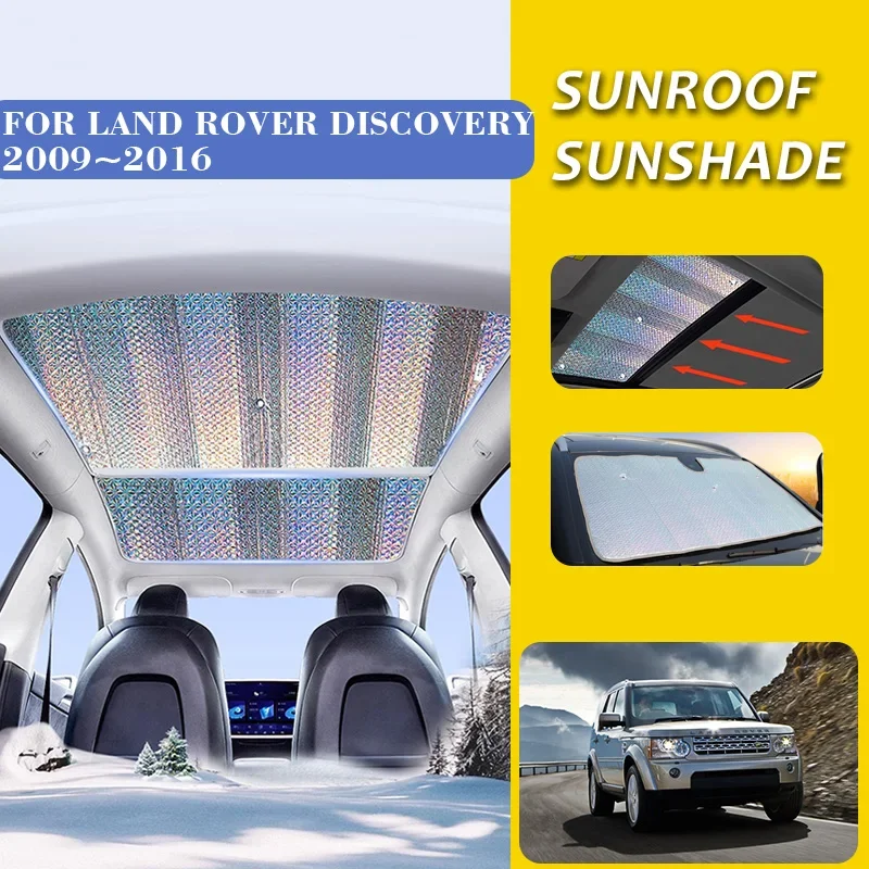 Sunroof Sunshade for Land Rover Discovery 3 4 L319 LR3 LR4 2009~2016 Car Skylight Visor Roof Anti-UV Heat Insulation Accessories