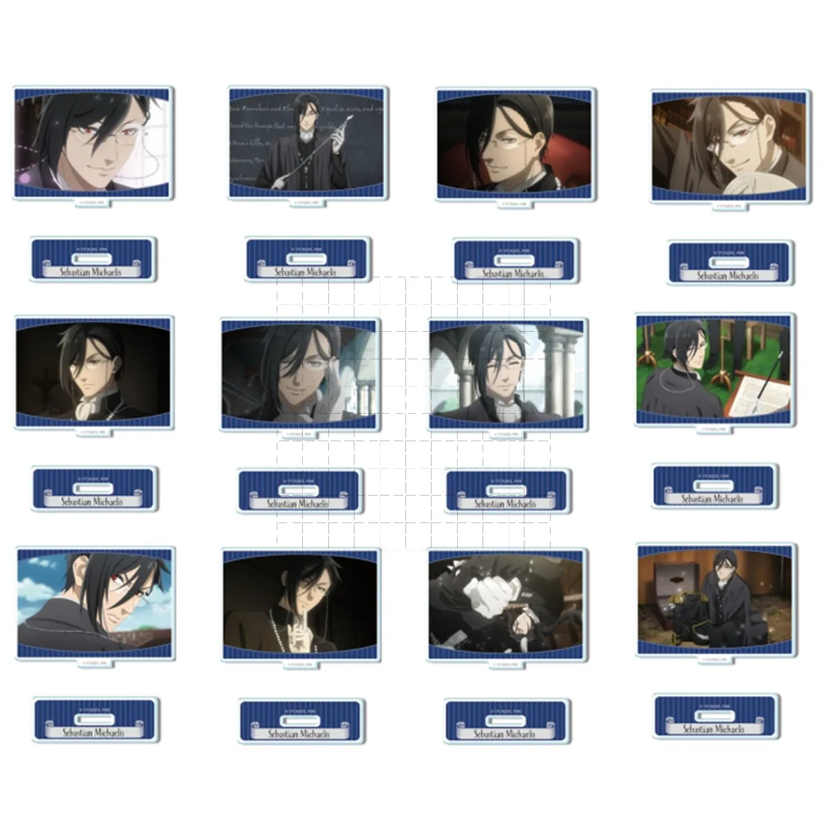 

Game Ciel Phantomhive Sebastian Michaelis Acrylic Stand Doll Anime Figure Model Plate Cosplay Toy for Gift