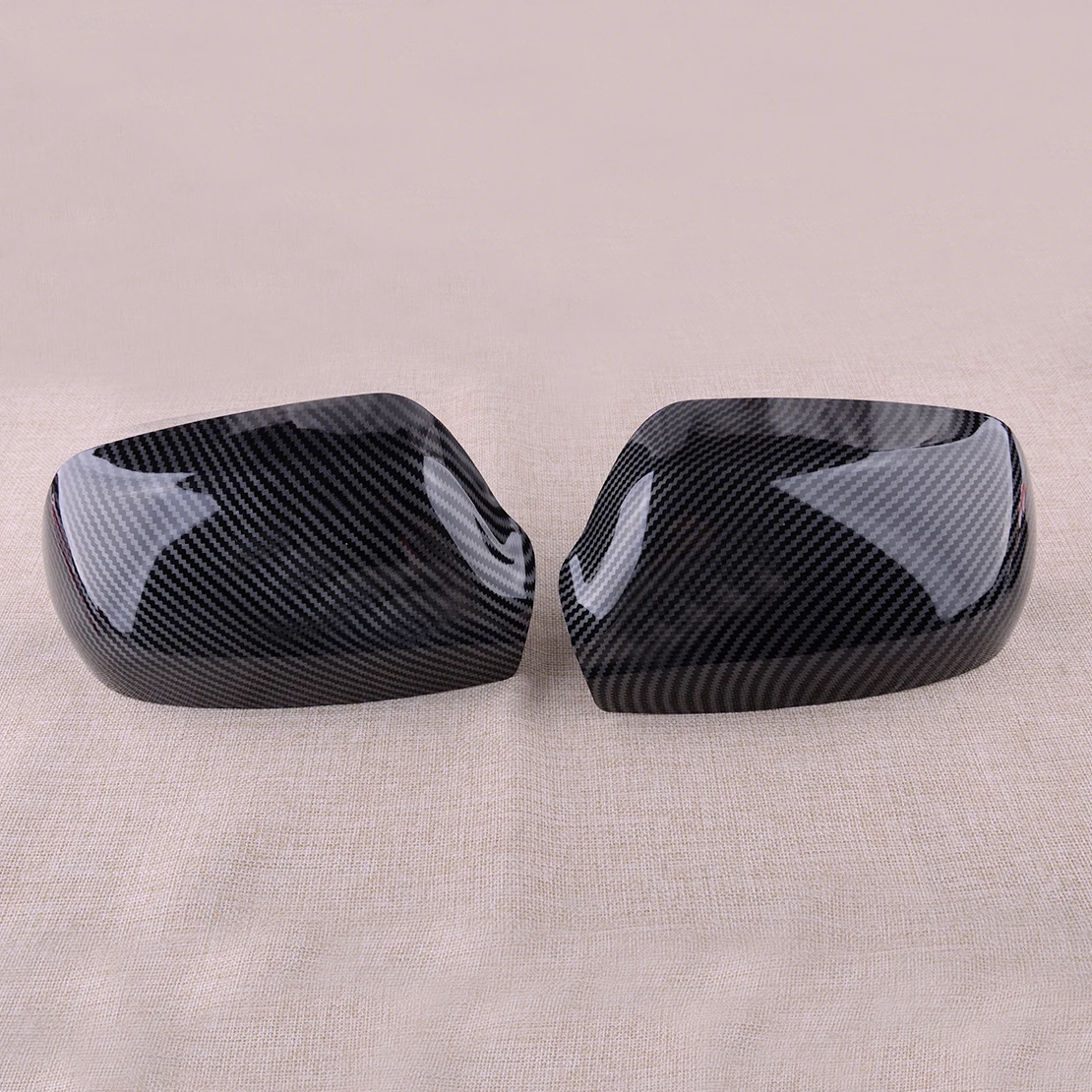 1 Pair ABS Rearview Side Mirror Cover Cap Trim Carbon Fiber Style Fit for Mazda 3 2006 2007 2008 2009 2010 2011 2012