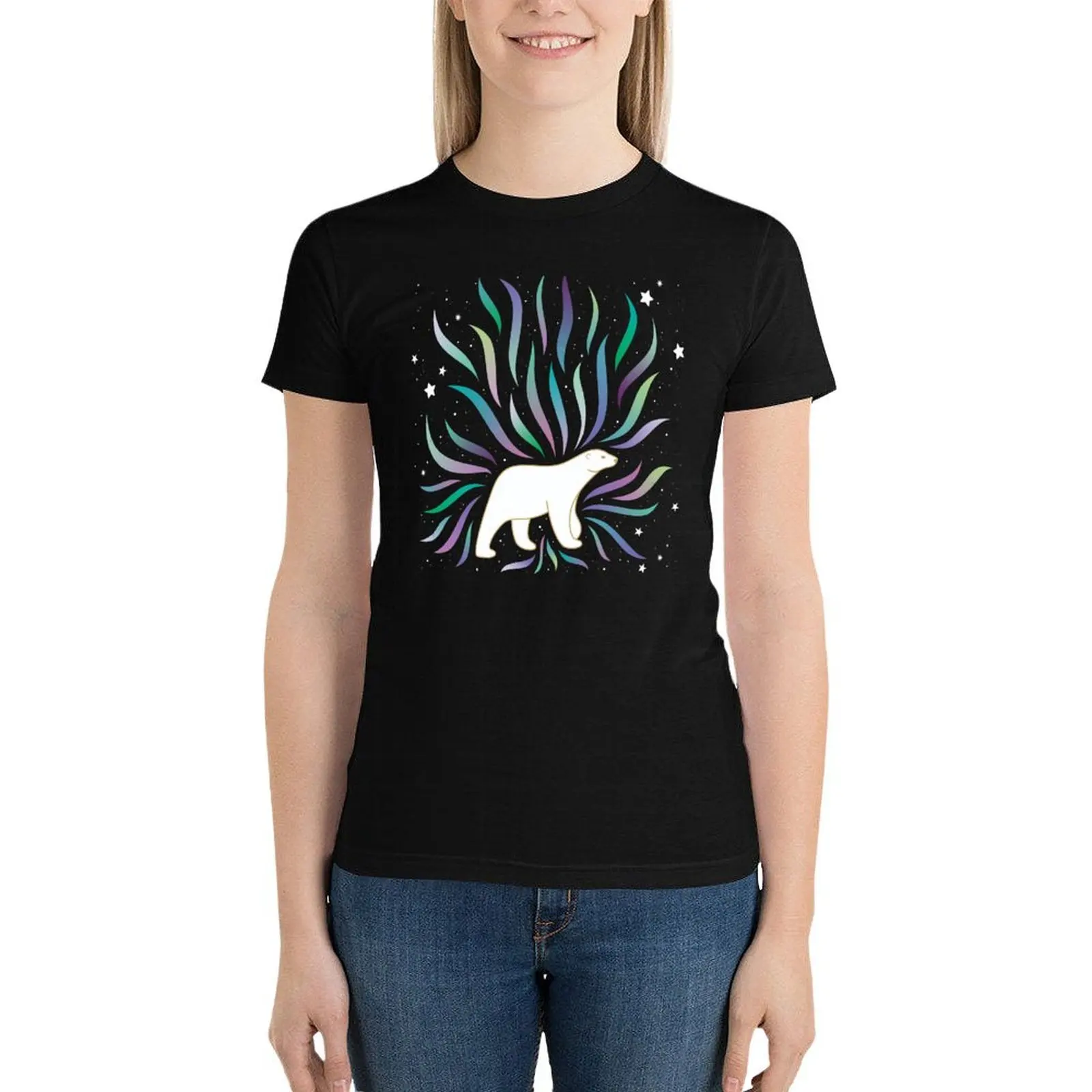 Northern Lights T-Shirt cute clothes shirts graphic tees Top Women